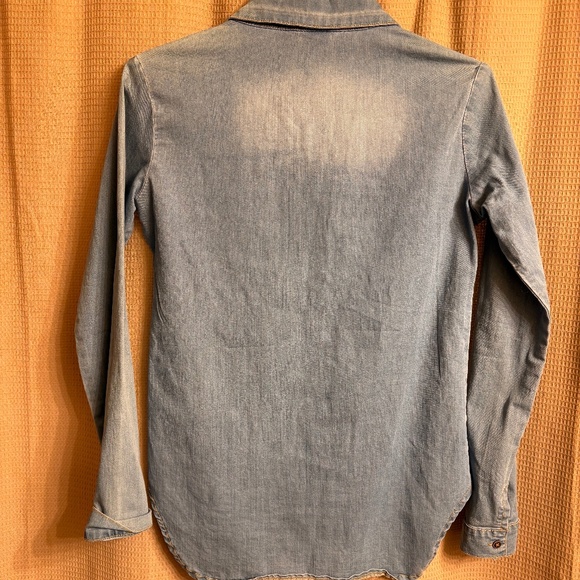 Cowgirl tuff Co. Blue Denim Pullover Shirt Blouse Women's XS - Picture 6 of 7